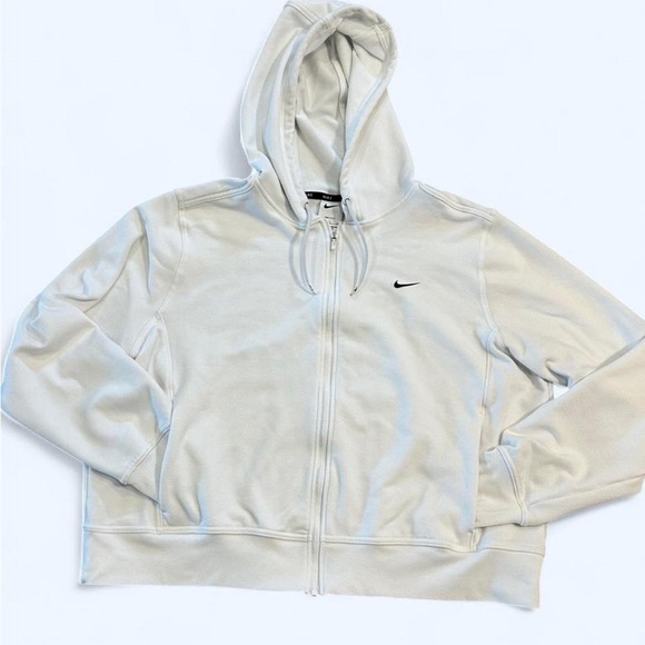 Nike Women's Classic White Full Zip-Up Hoodie, Size XL - Picture 2 of 9